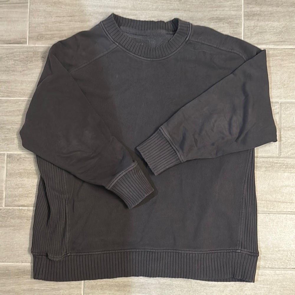 Aerie Women’s dark gray oversized crewneck sweatshirt Medium